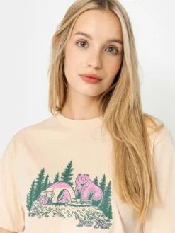 Santa Cruz Woodland Mini Strip Front Wmn T-Shirt
