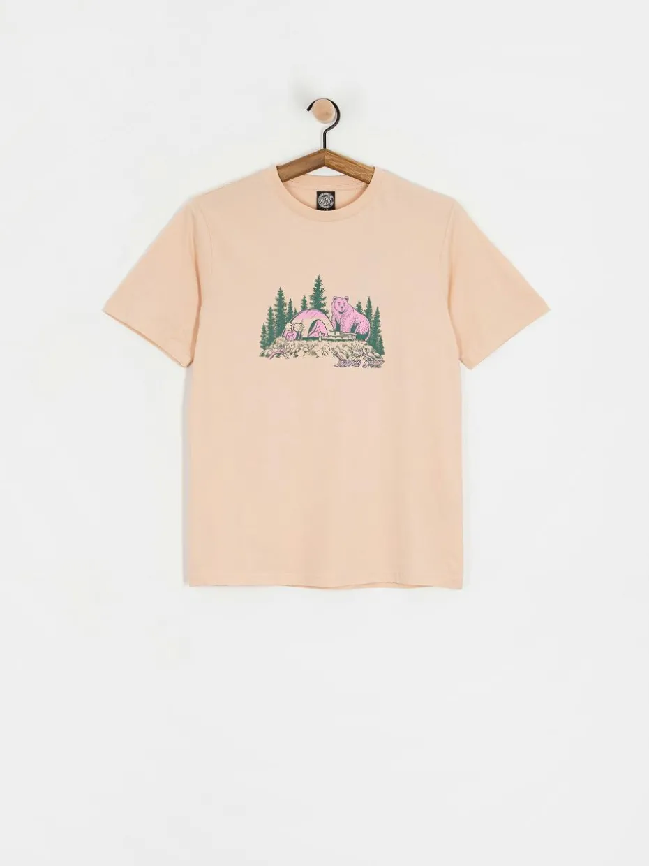 Santa Cruz Woodland Mini Strip Front Wmn T-Shirt