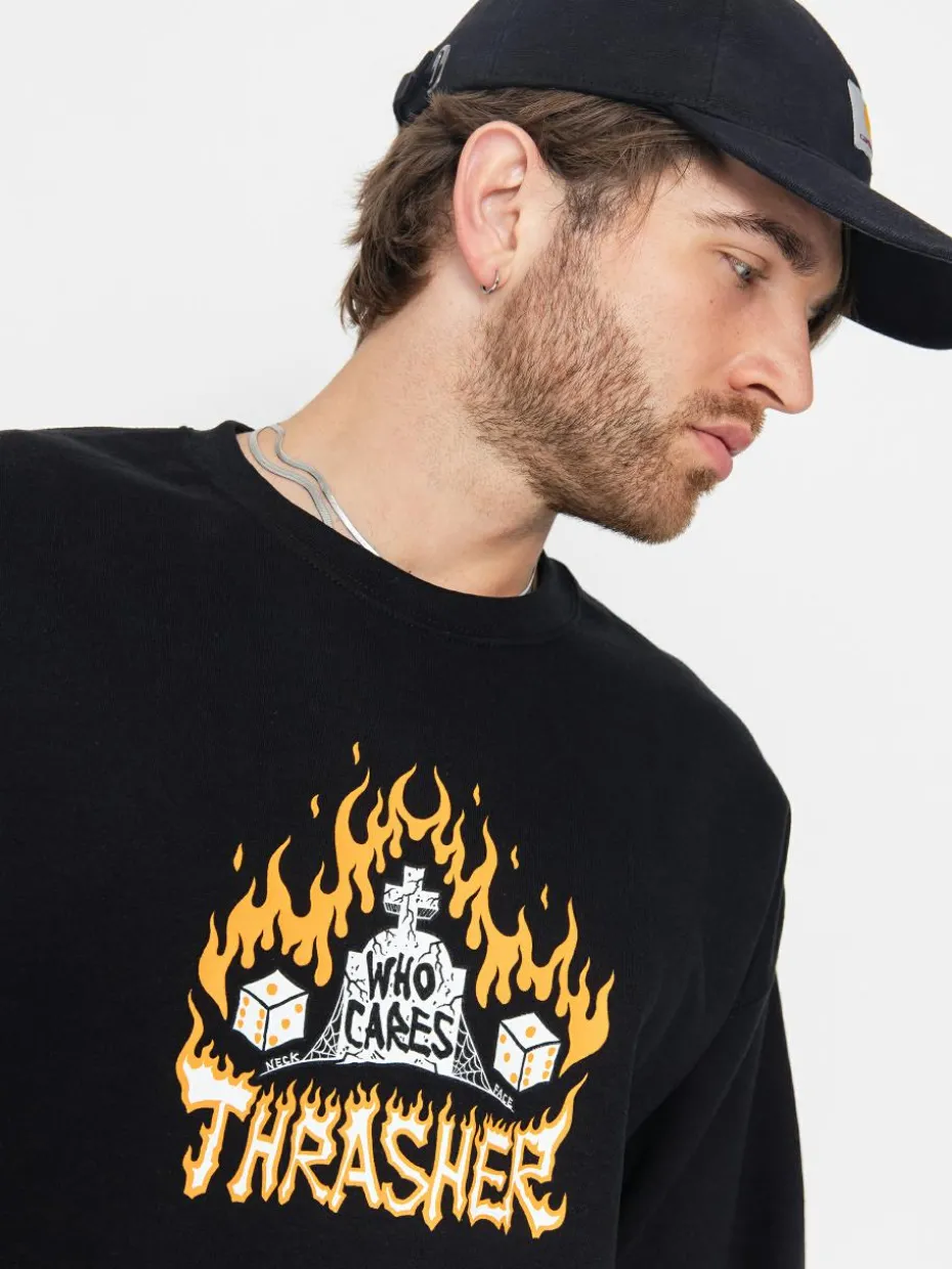 Thrasher Who Cares By Neckface Sweatshirt