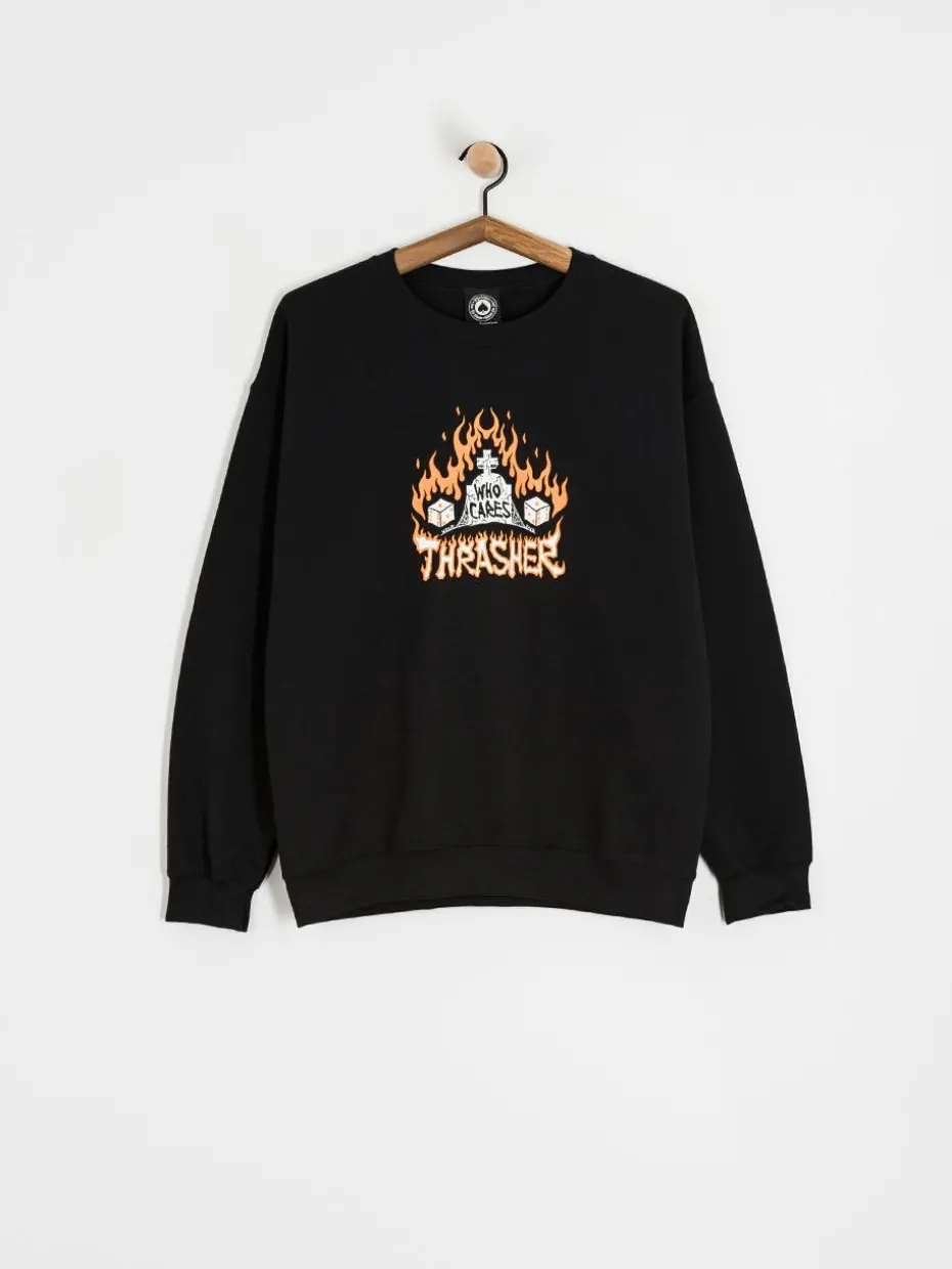 Thrasher Who Cares By Neckface Sweatshirt