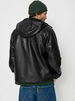 Wasted Paris Kingdom Faux Leather Windbreaker Jacke